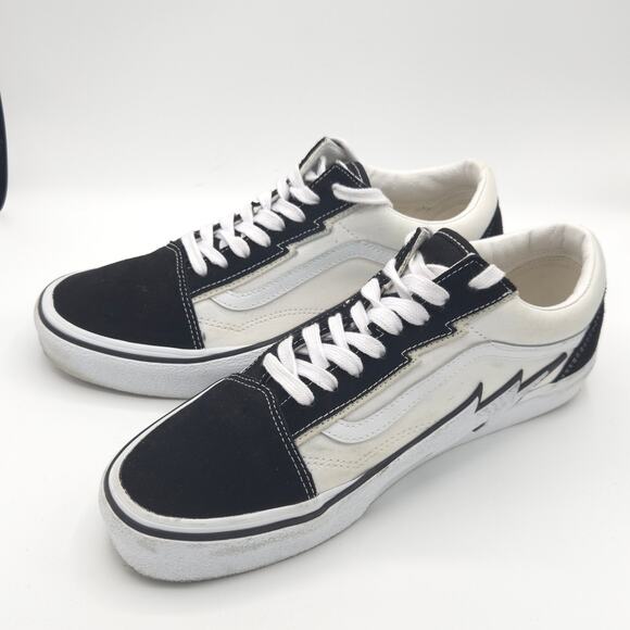 Vans Old Skool Bolt Men\'s Size 10.5 Black White Sneakers Rare